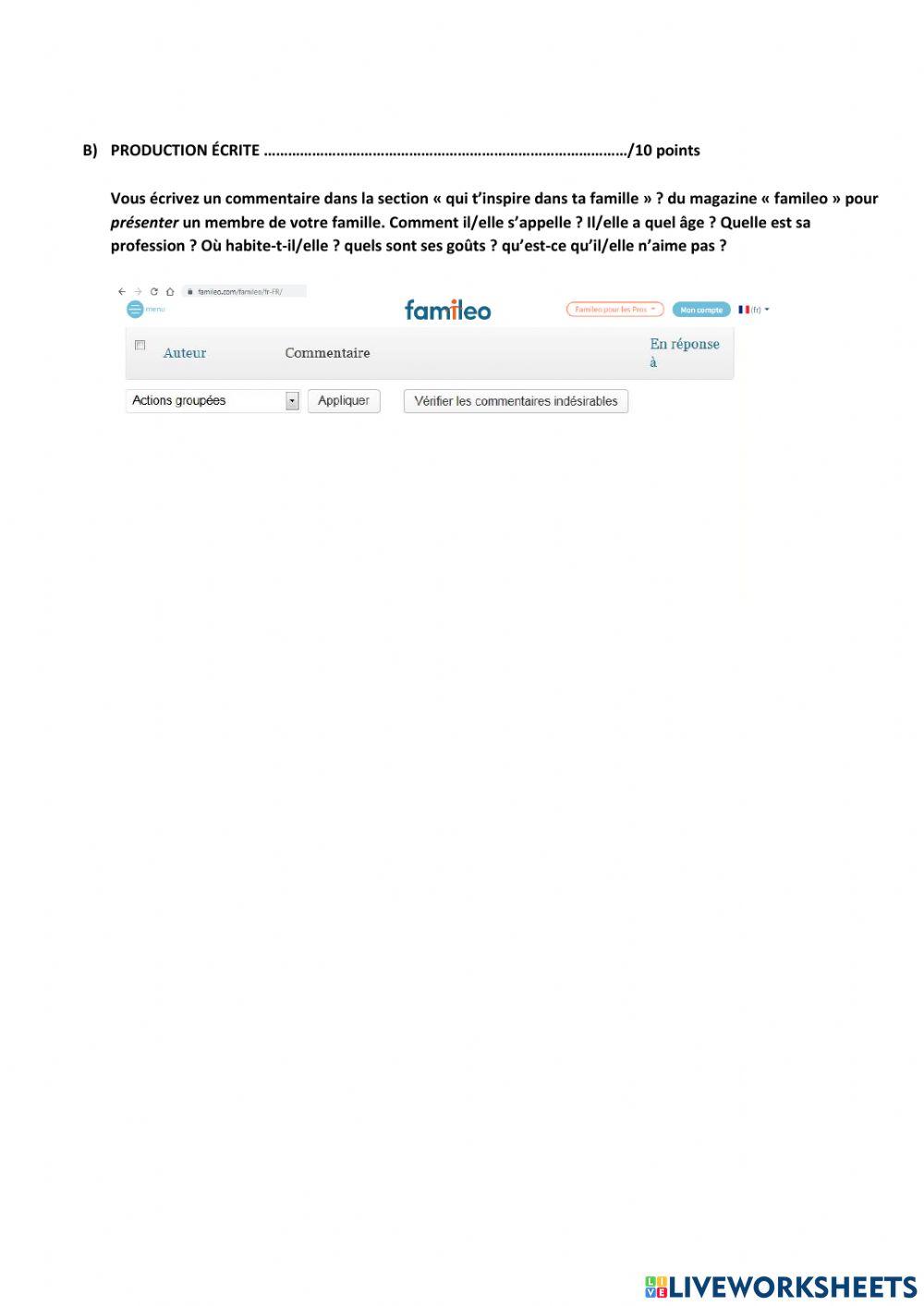 Compréhension orale