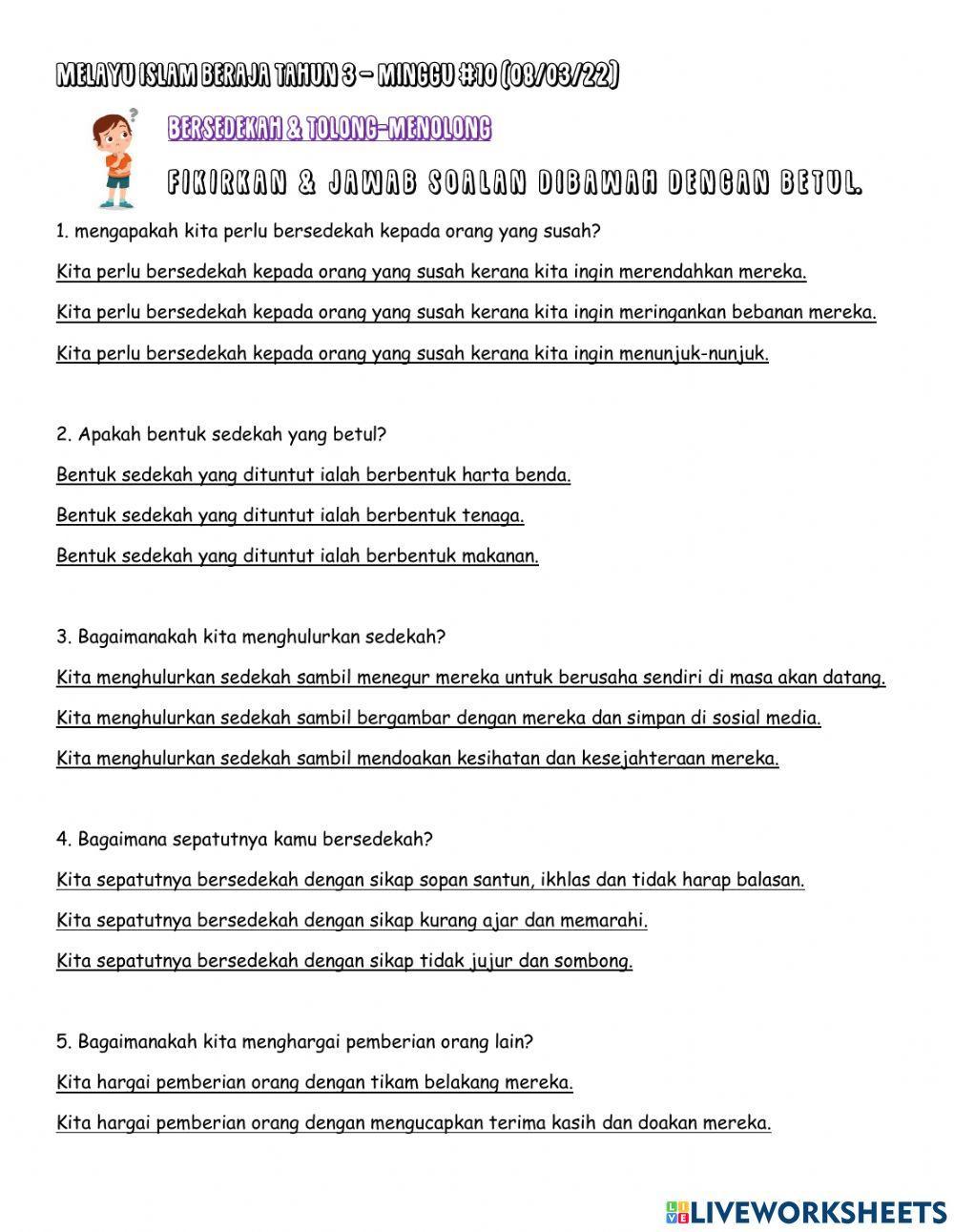 Melayu Islam Beraja Tahun 3