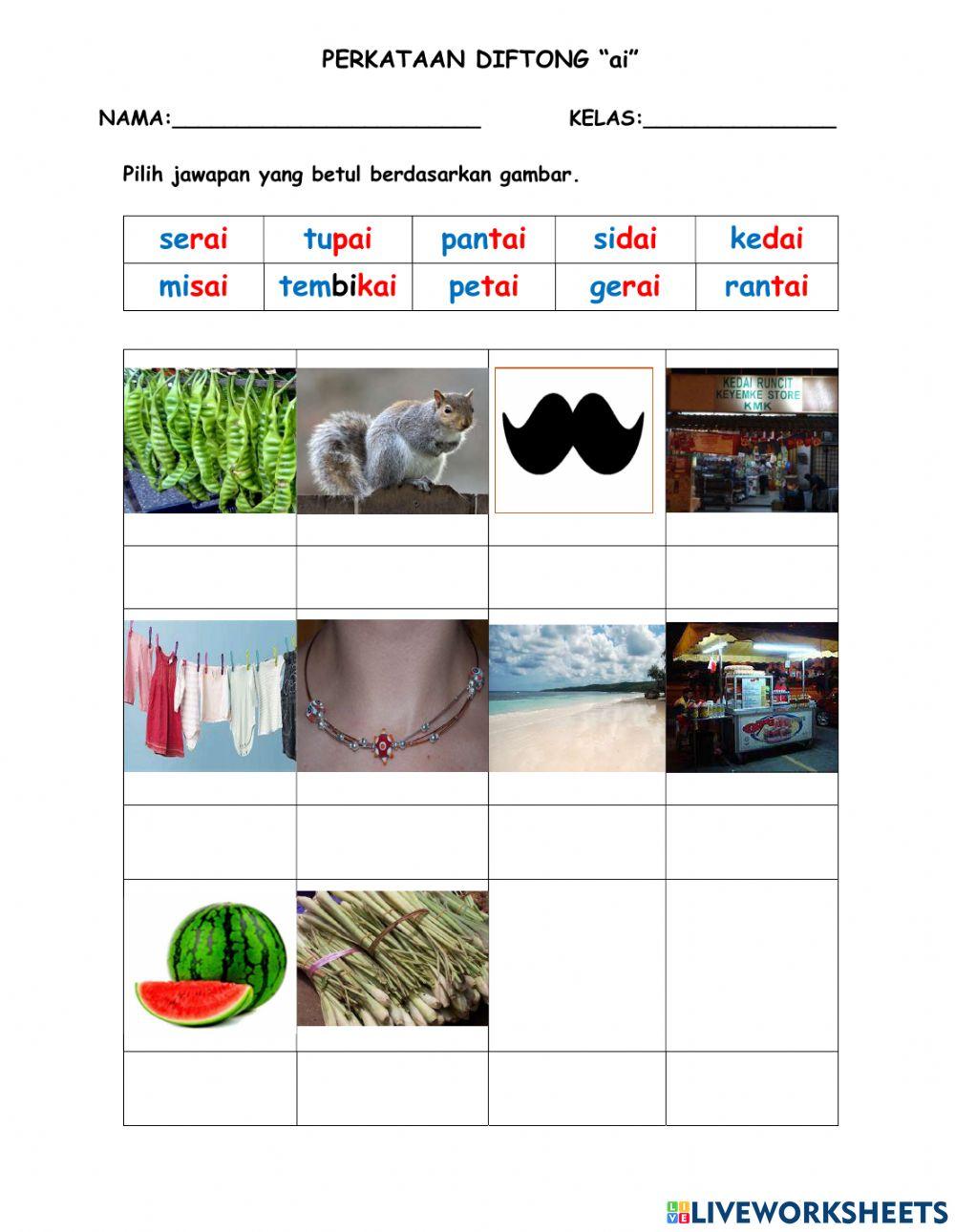 Perkataan Diftong -ai-