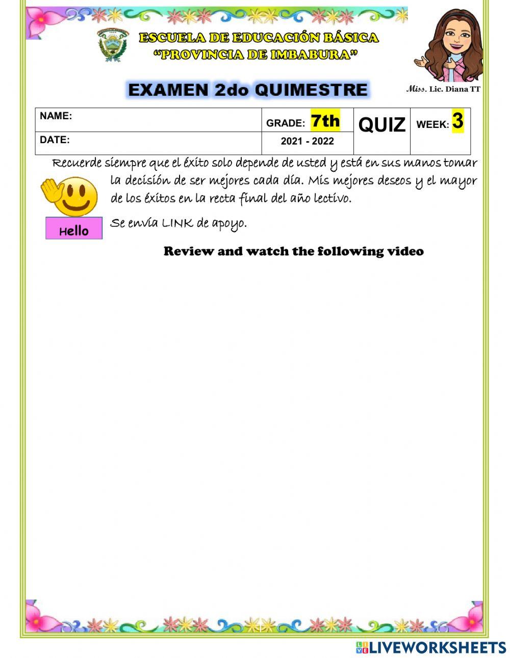 7mo-Quim2-FINAL EXAM-Week3