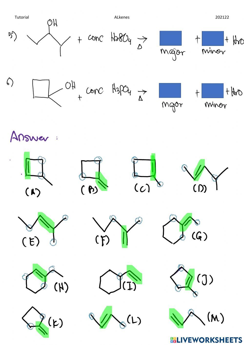 Tuto: Preparation of alkene Tuto: Preparation of alkene