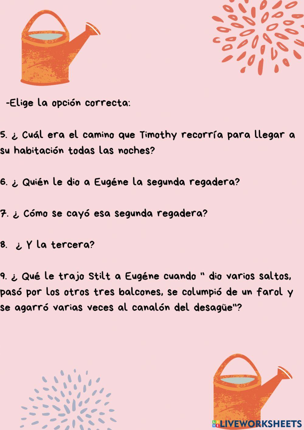 Tarea 1 comprensión . Cap XI. Prohibido leer a Lewis Carroll.