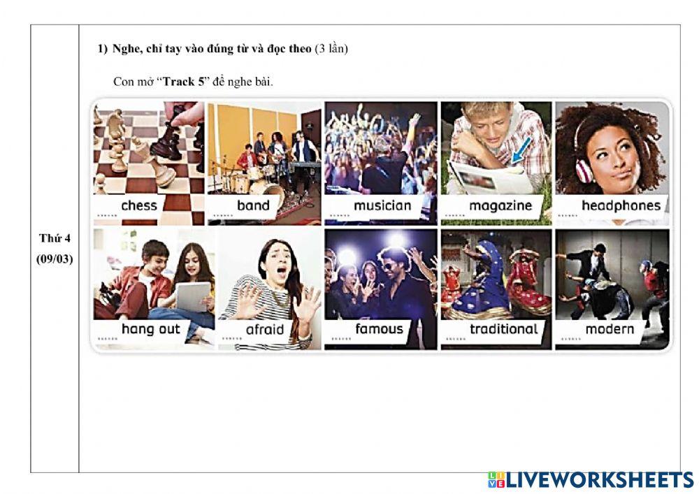 Phiếu giao bài tuần 31