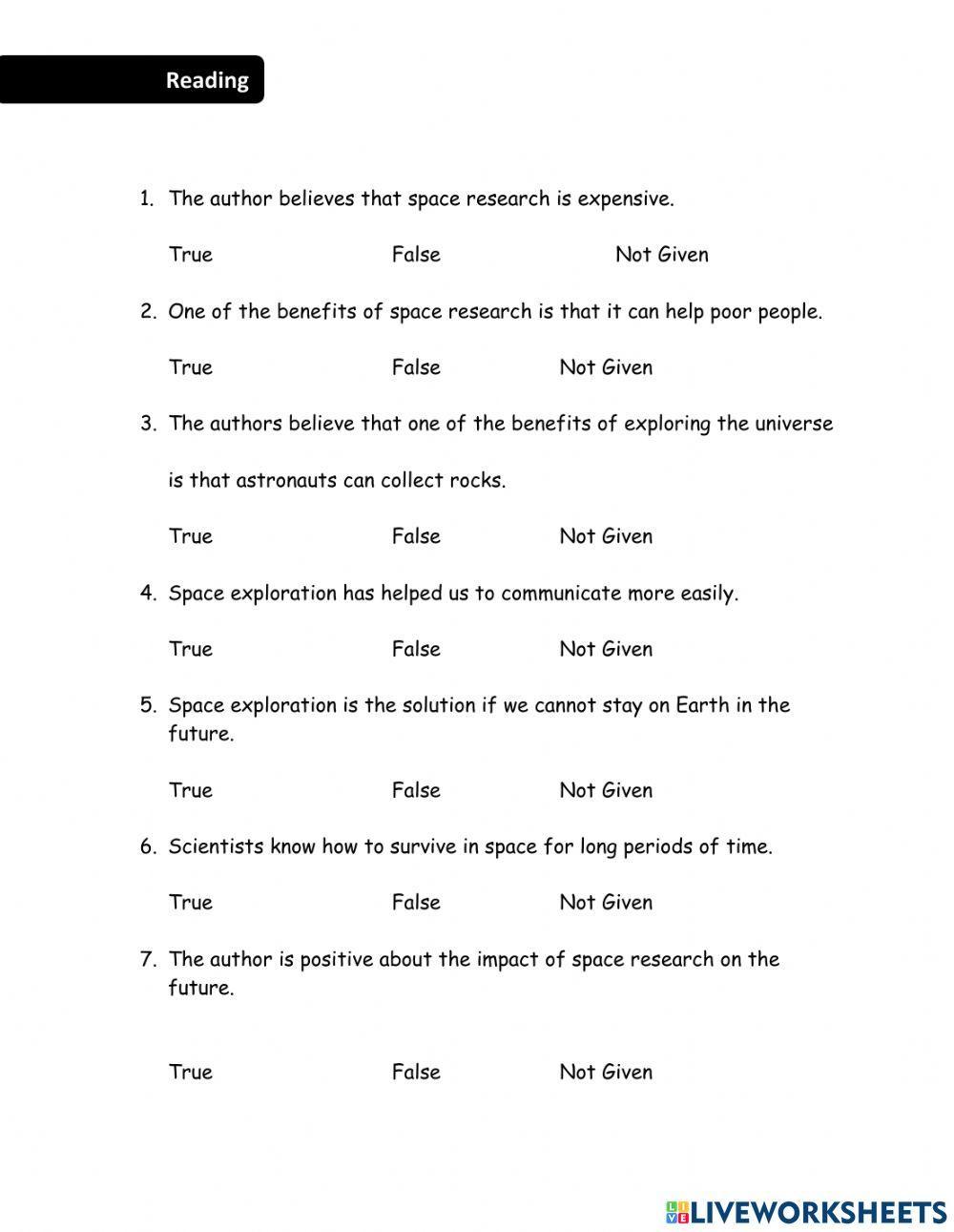 Calling Planet Earth (Reading C)