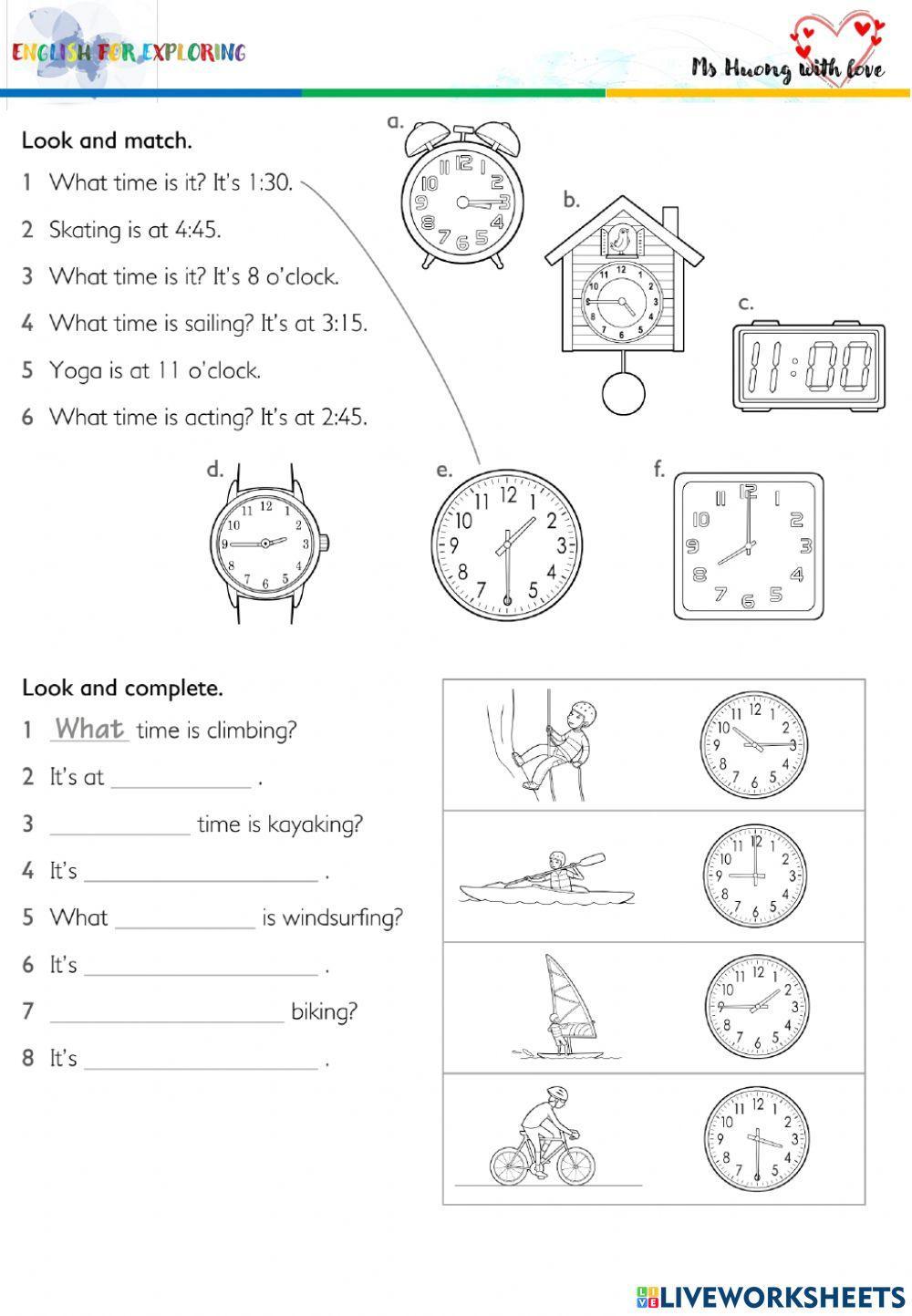 Global Stage 2, Unit 7 What time is it?