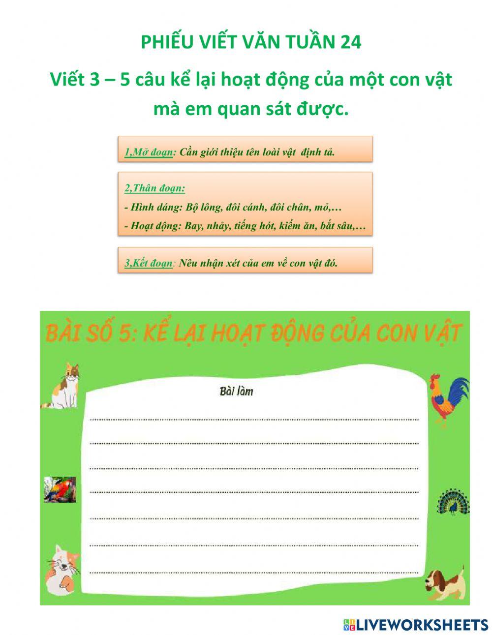 Tập làm văn tuần 24