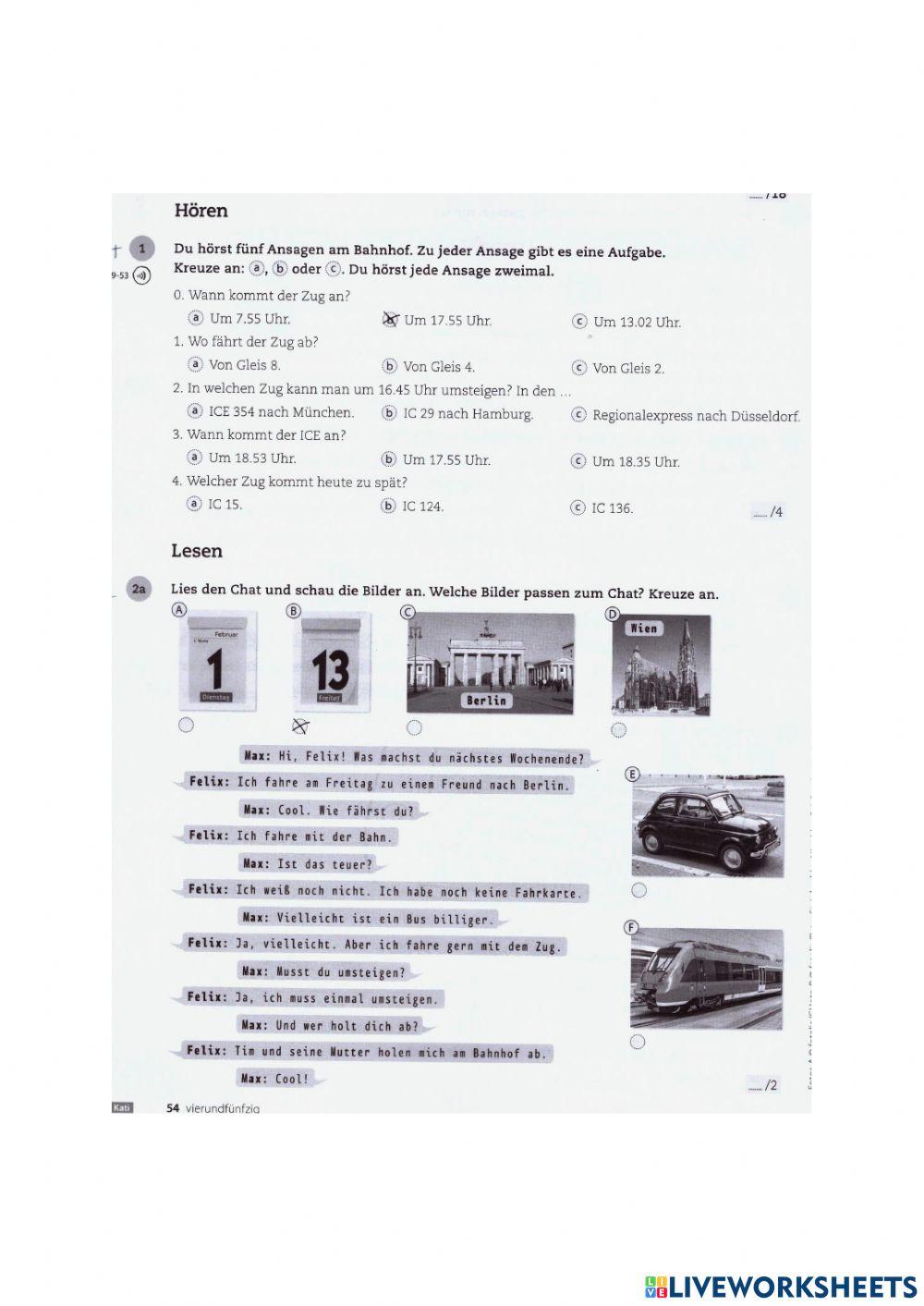 Test Beste Freunde Lektion 13