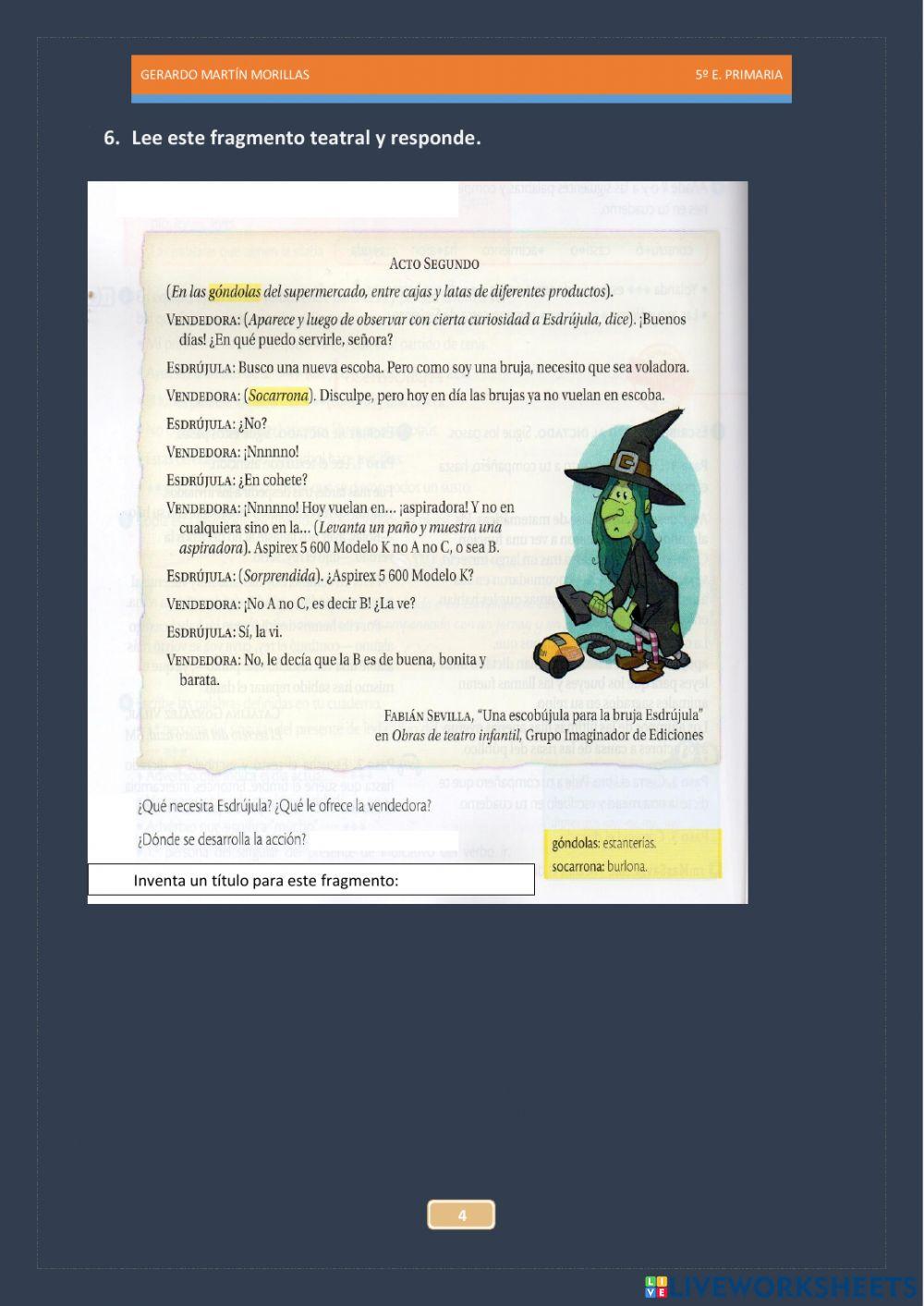 Competencia literaria. Tarea 8.