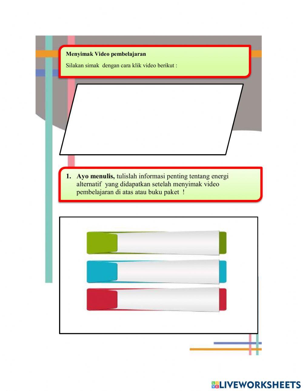 Tema 6 Energi dan Perubahannya