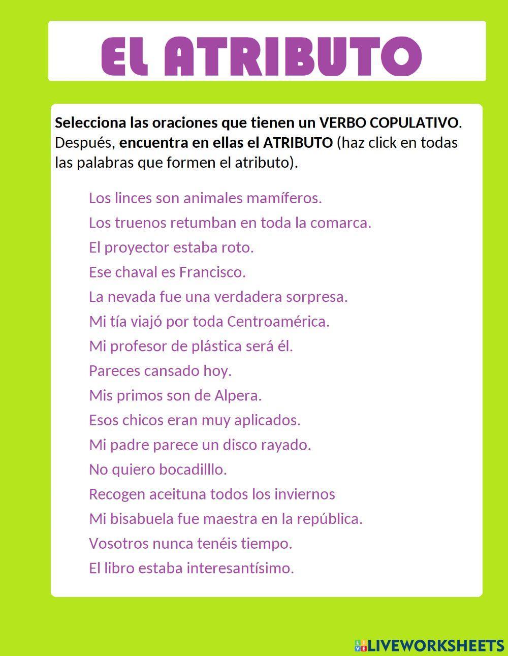 El atributo El atributo