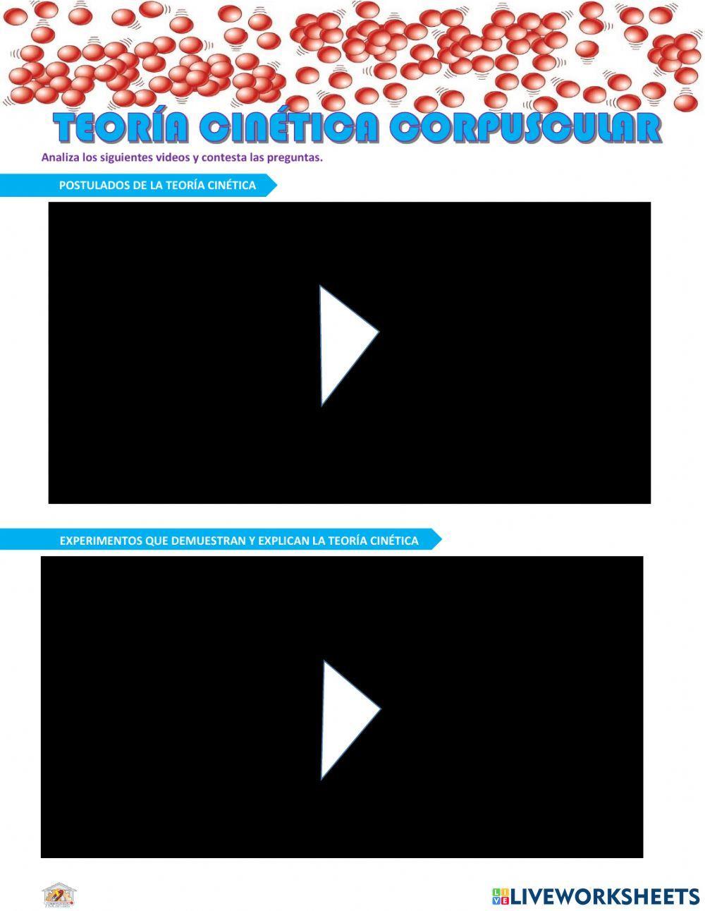 Teoría Cinética Corpuscular Teoría Cinética Corpuscular