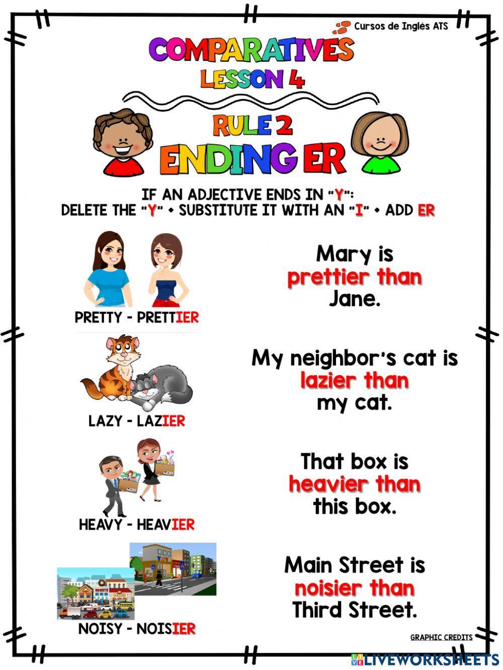 Adjetivos comparativos