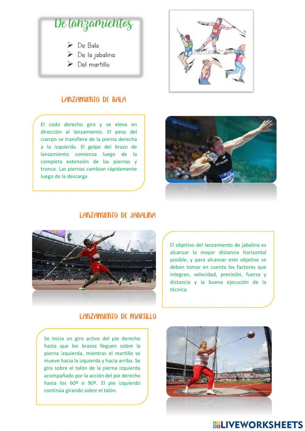 Saltos y lanzamientos