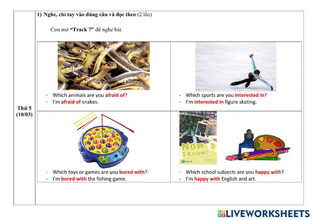 Ôn tập giữa kì 2 môn Tiếng Anh 3