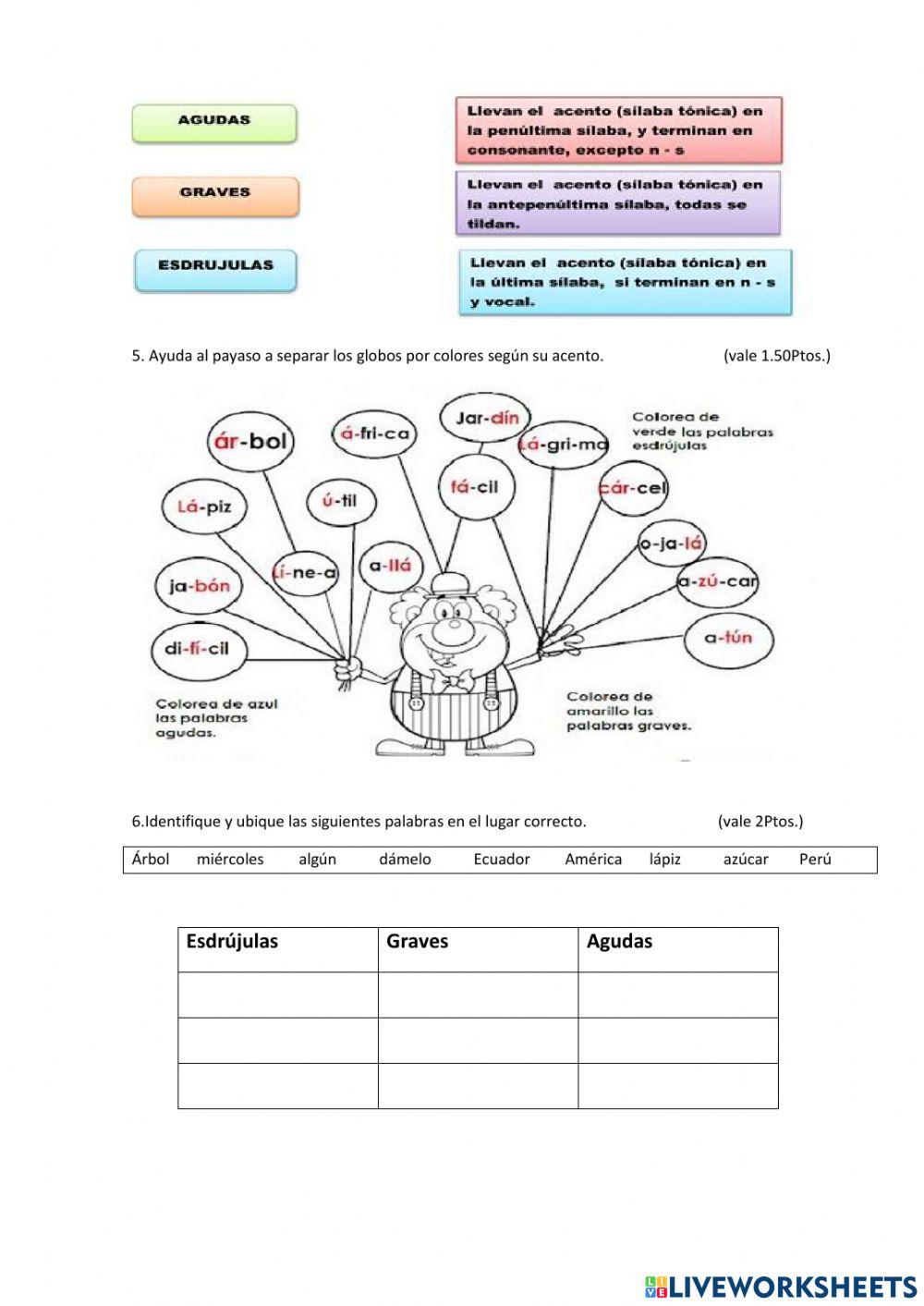 Examen de Lengua y literatura