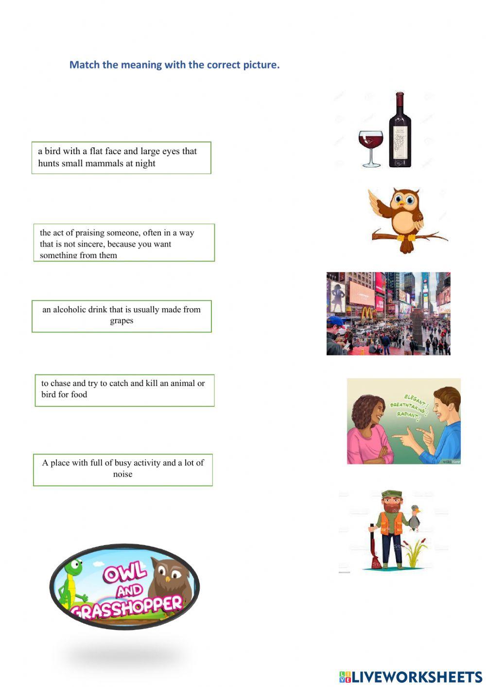 The Owl And The Grasshopper