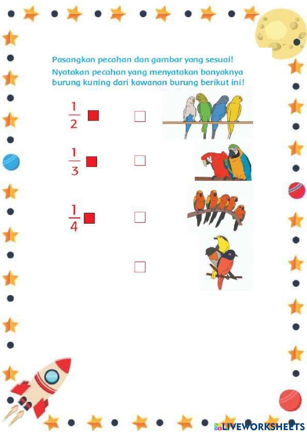 Menyatakan Pecahan dari Sekumpulan Benda