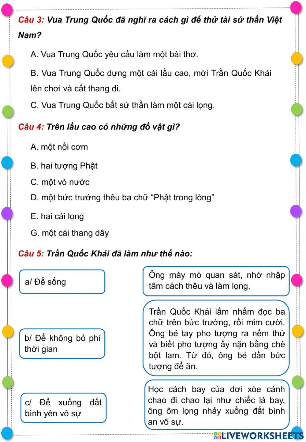 Tập đọc Ông tổ nghề thêu