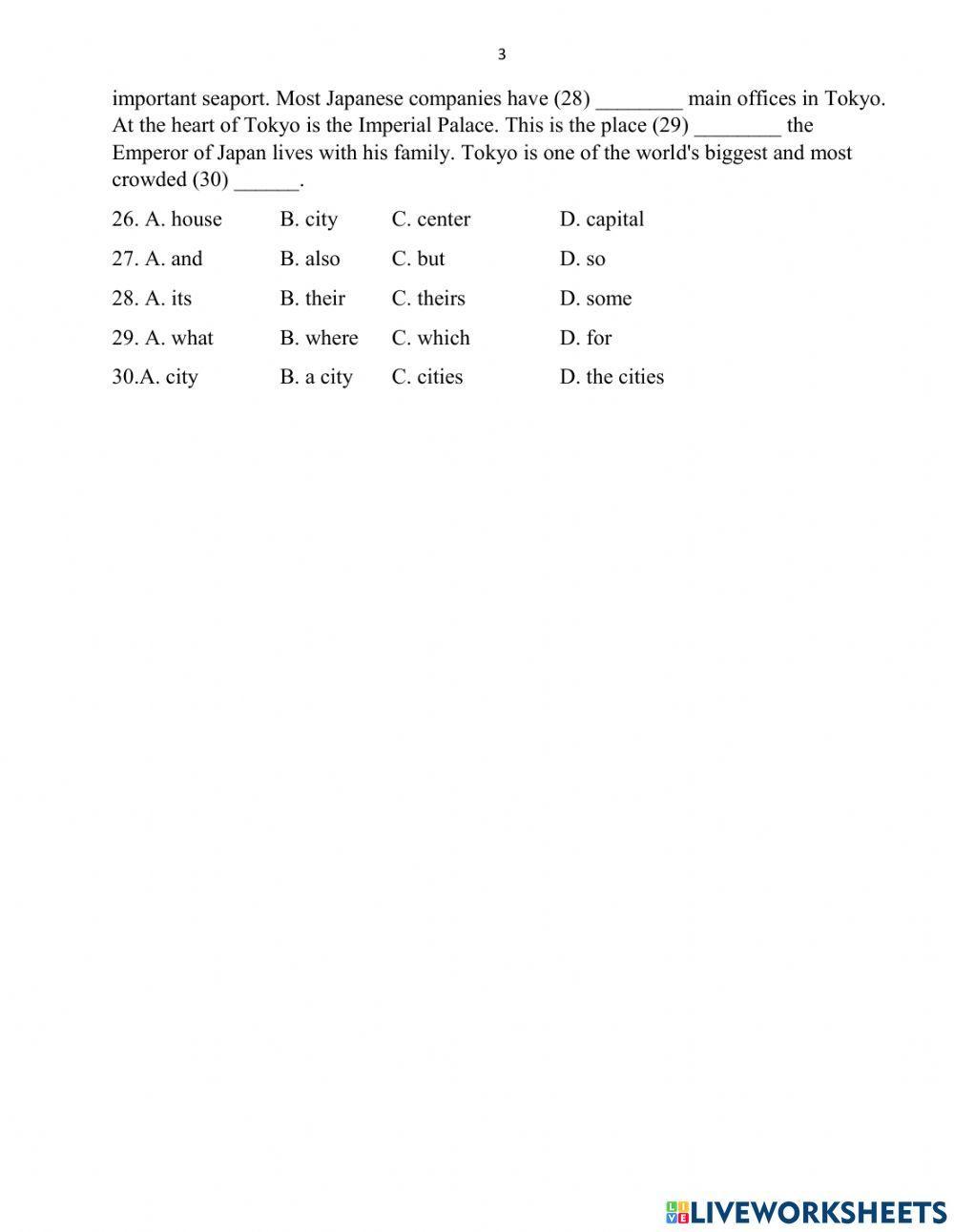 Đề ôn luyện vào lớp 6 - 05