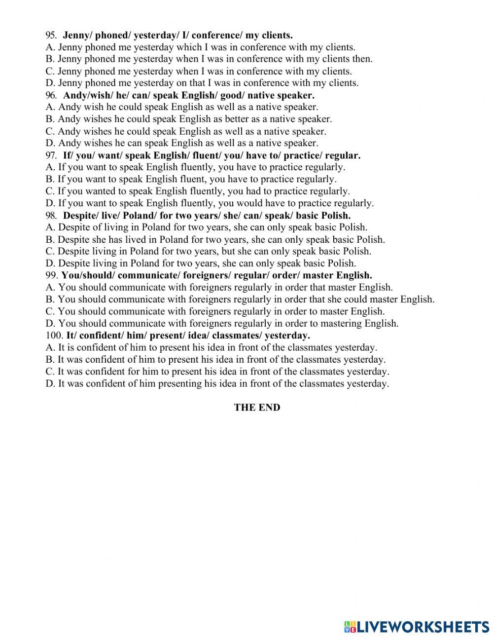 Practice exercises unit 7,8,9 class 9