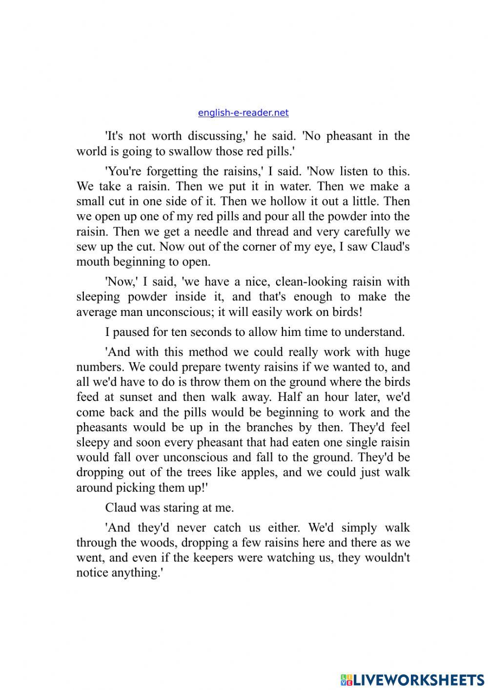 The Champion of the World-Roald Dahl