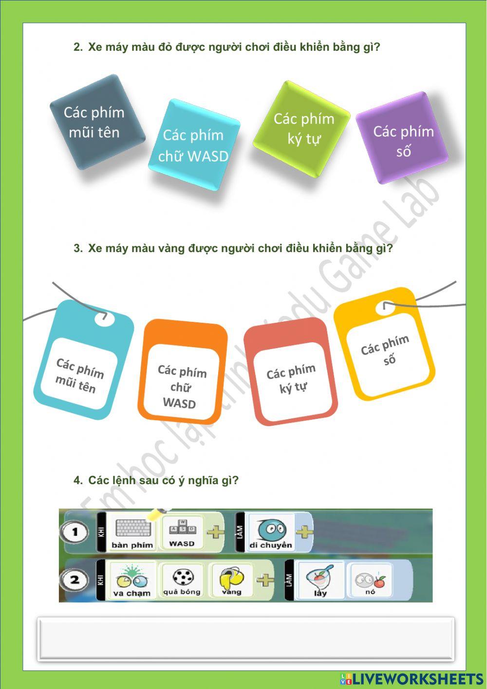 Lớp 2-Tuần 26-Bài 7:Lập trình trò chơi thi đấu giữa hai người chơi (tiết 5)