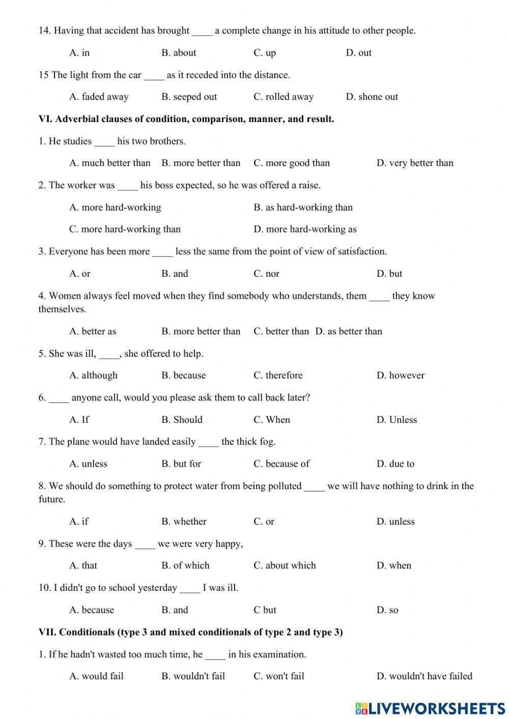 Revision for the 2nd term test – no2 (grade 12)