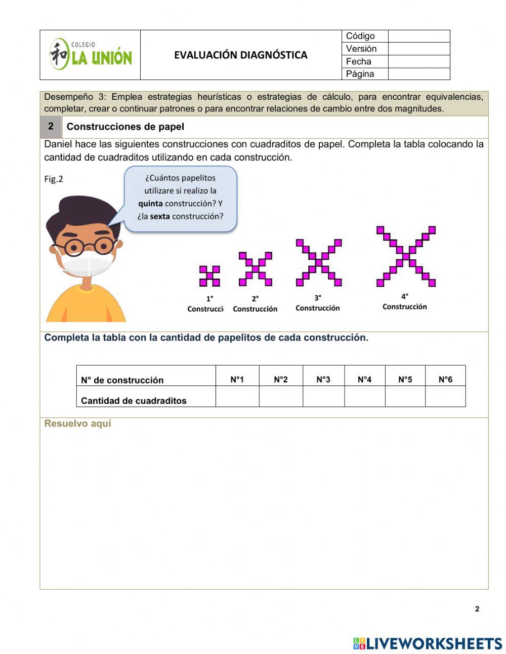 Evaluación de equivalencias