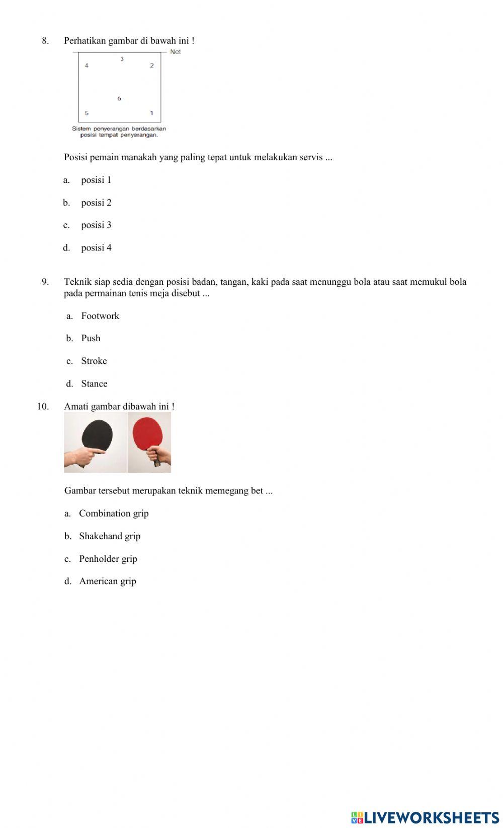 Penilaian harian smt 2 kls 9