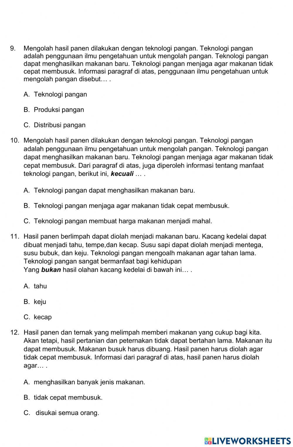 Latihan bahasa indonesia t7 st1