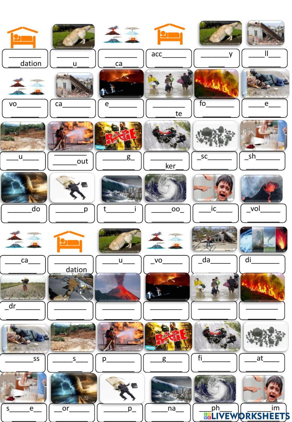 Unit 9:  natural disasters