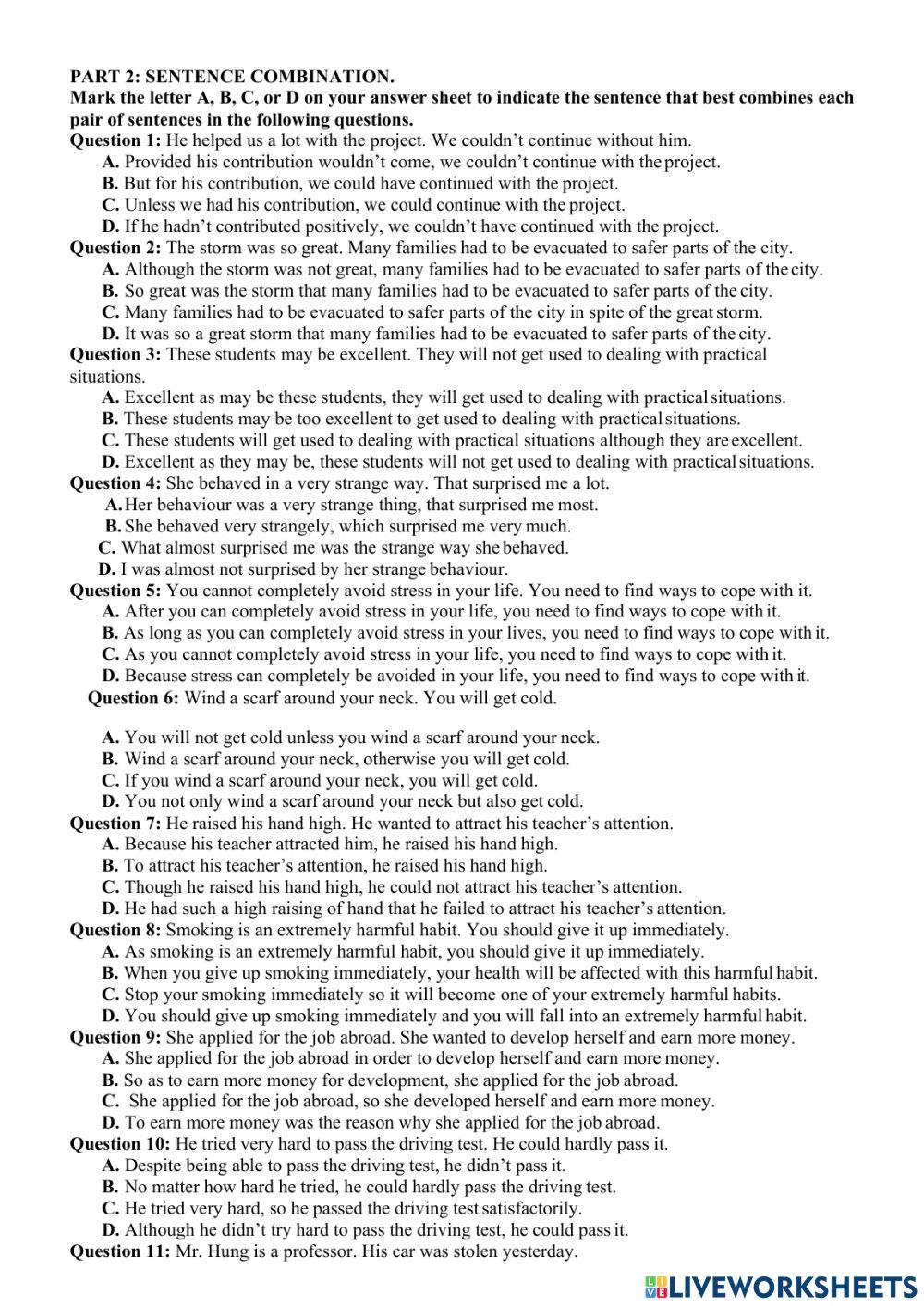 Revision for the 2nd term test – no6 (grade 12)