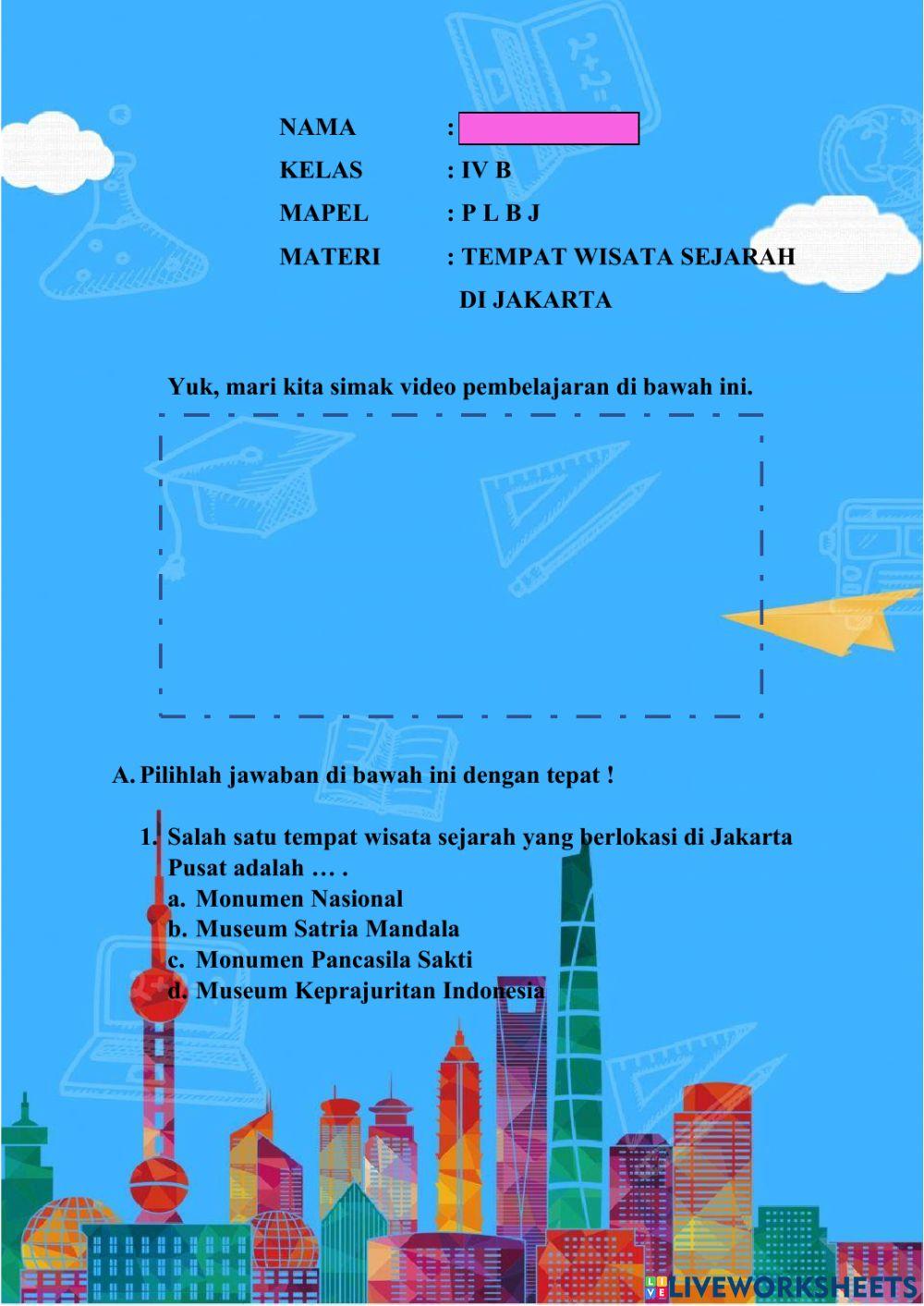 Plbj tempat wisata sejarah di jakarta