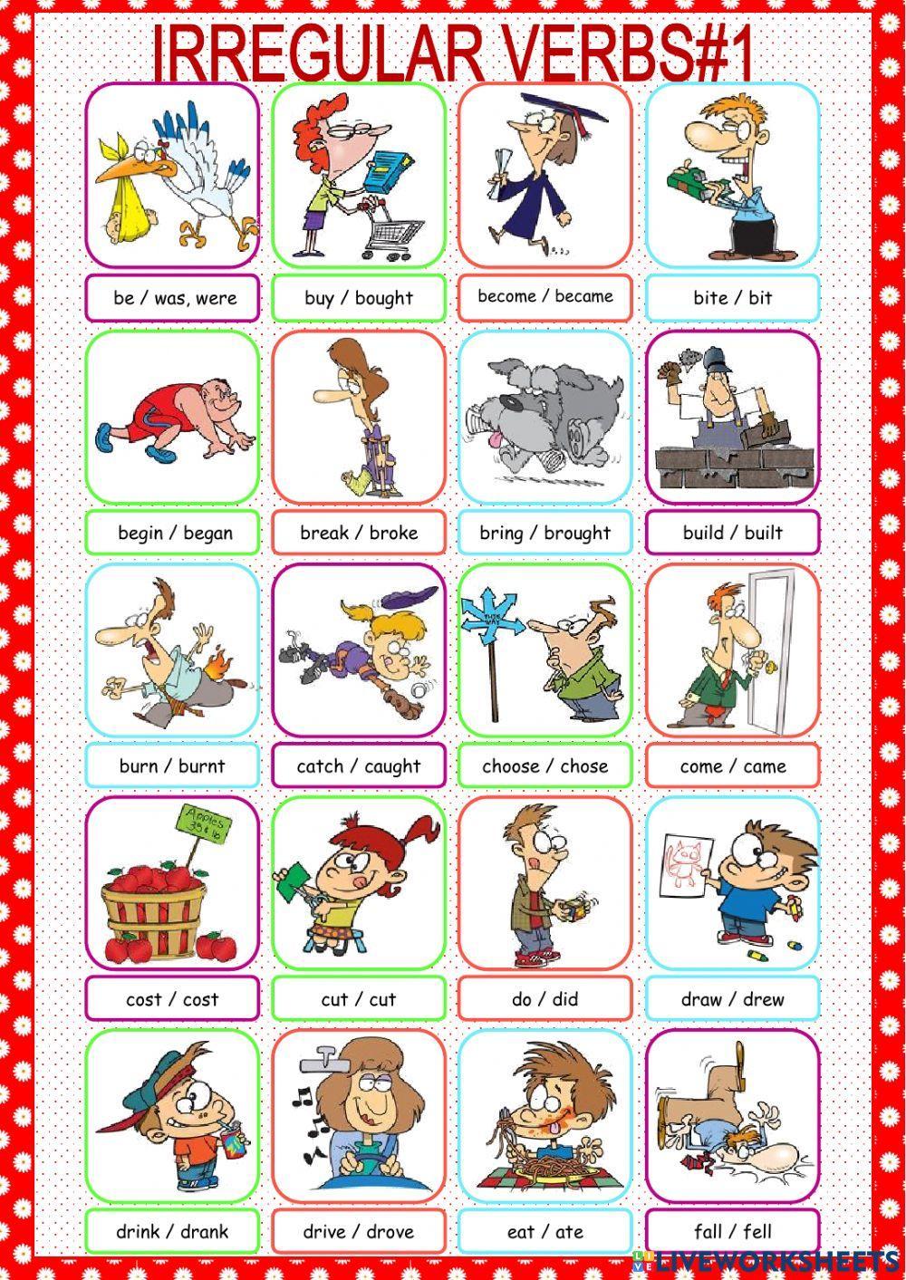 Past Simple Pictionary