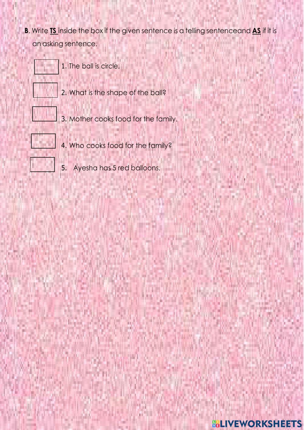 Non-sentences and Sentences(Telling and Asking)