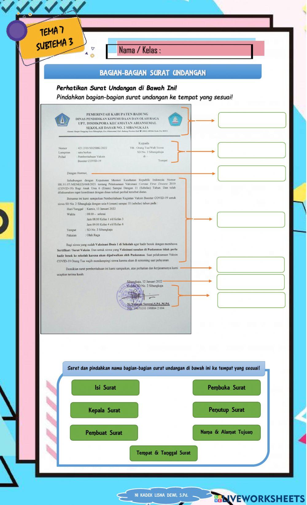 Bagian-bagian surat undangan