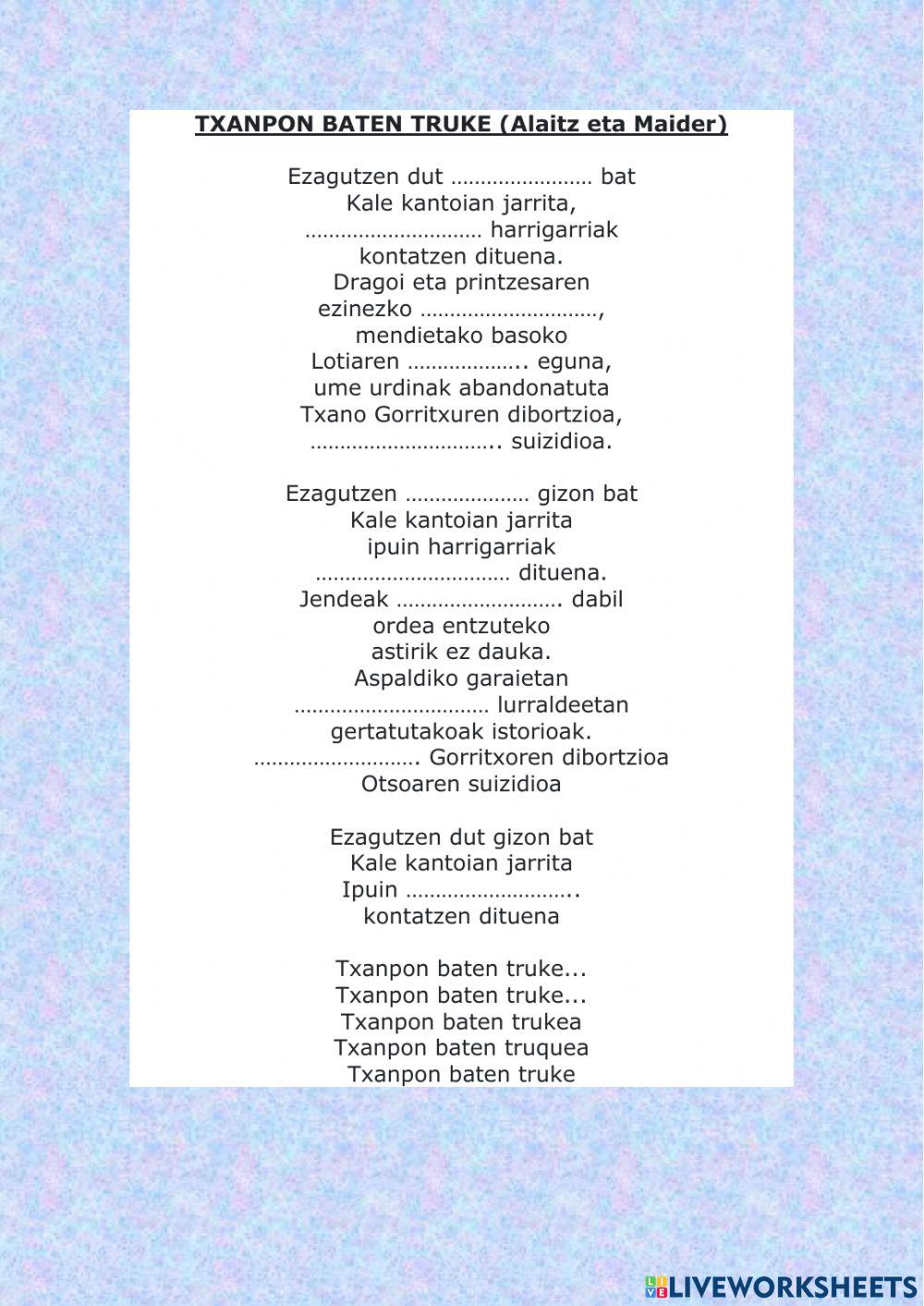 Txanpon baten truke (alaitz eta maider)