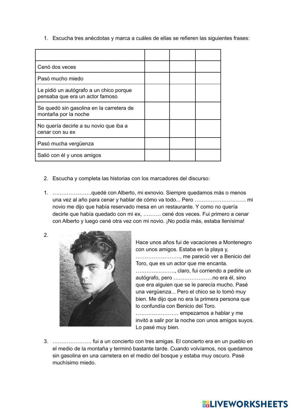 Marcadores del discurso