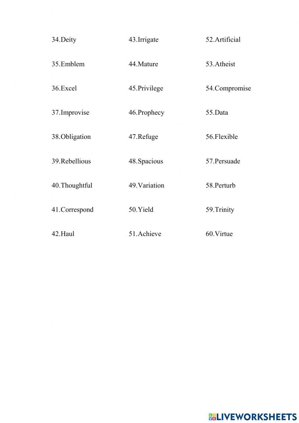 4th Grade Spelling Bee Words 