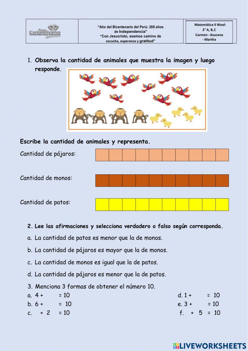 Representación de números