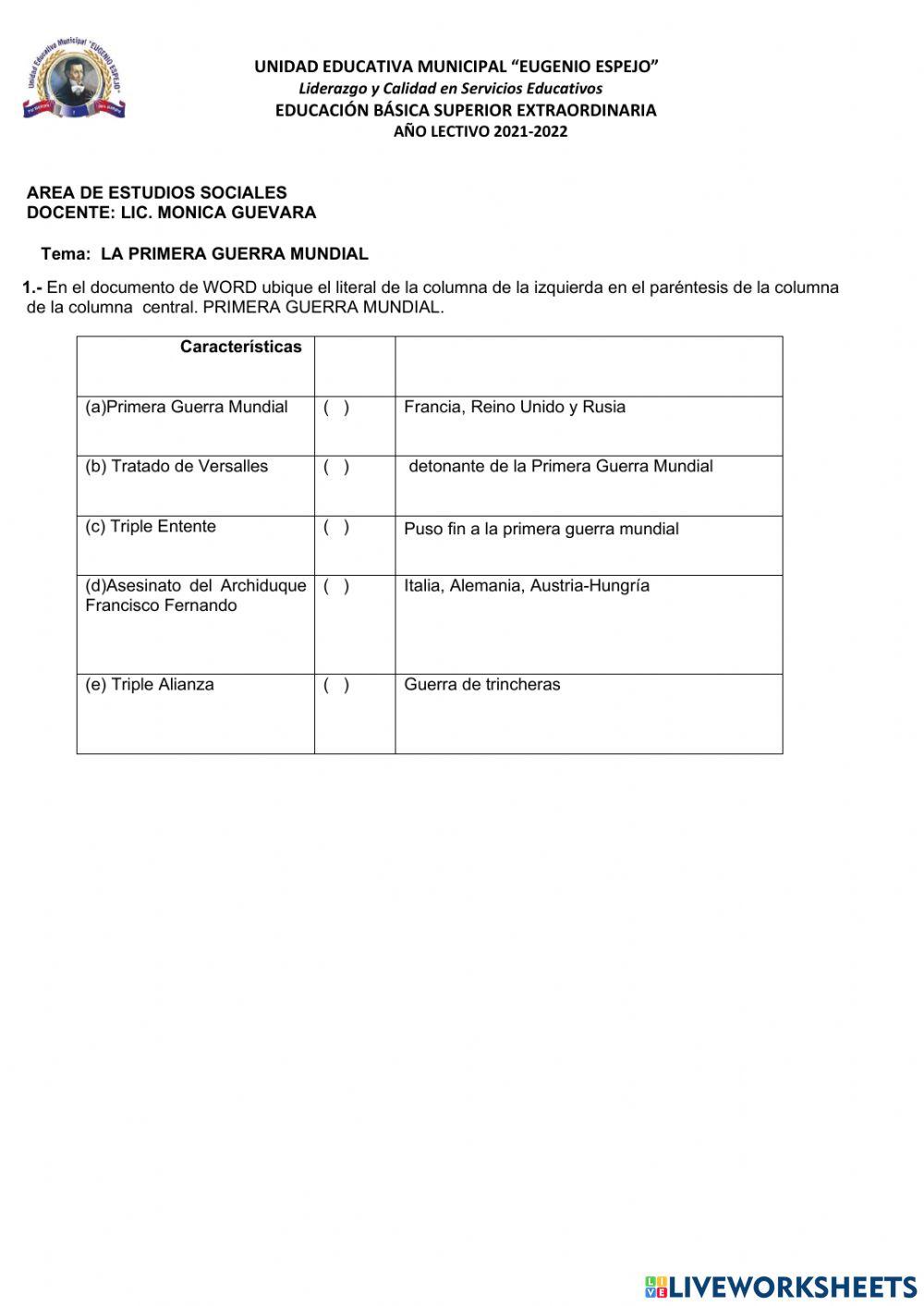 Primera Guerra Mundial