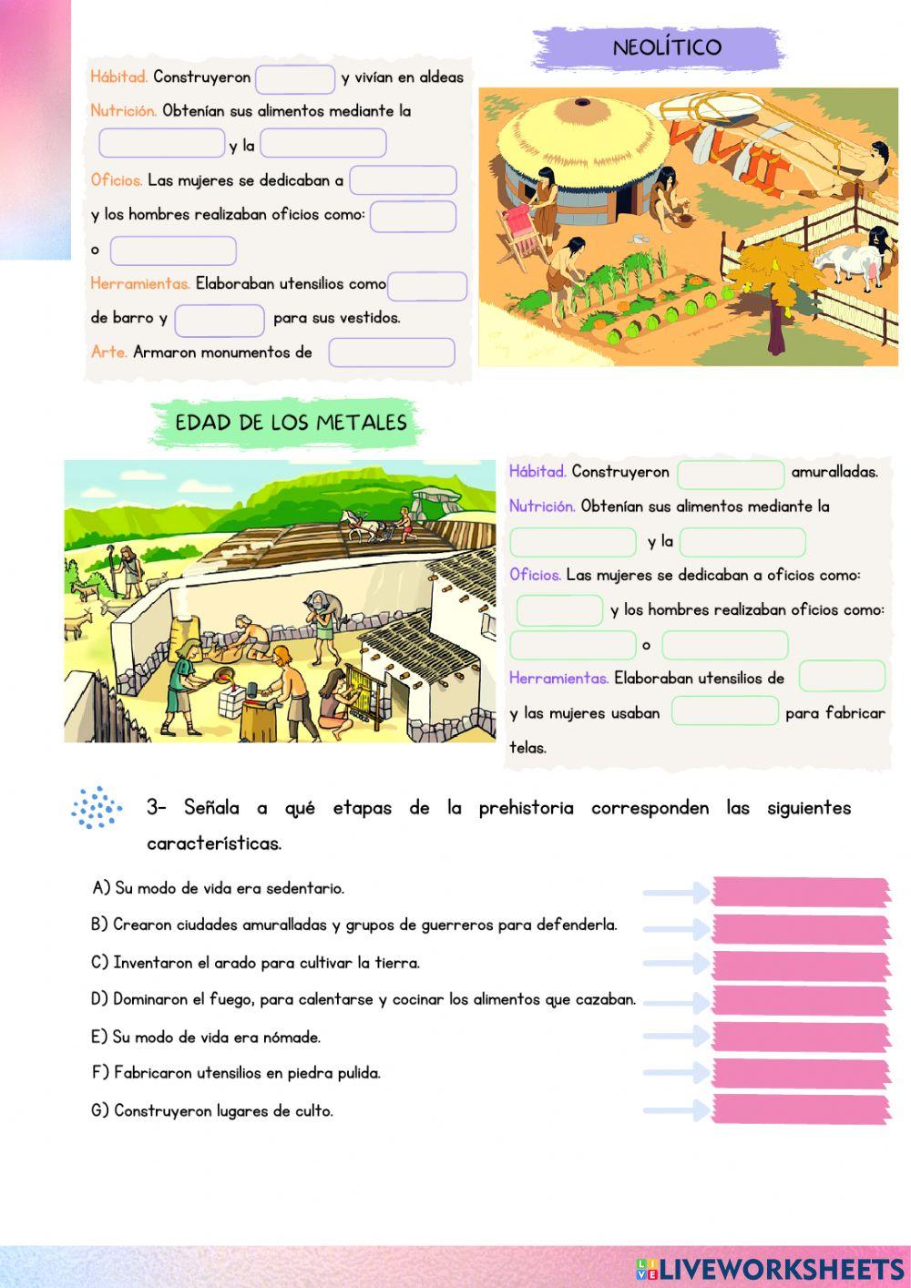Etapas de la prehistoria
