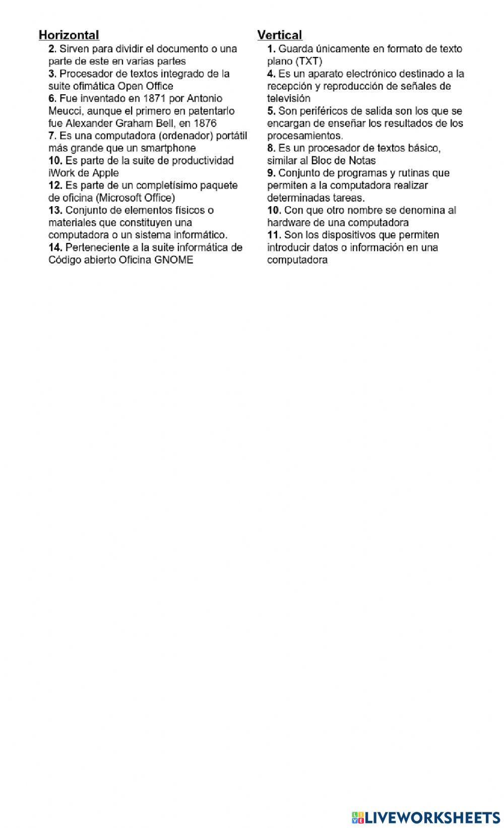 Evaluación Unidad I 2B