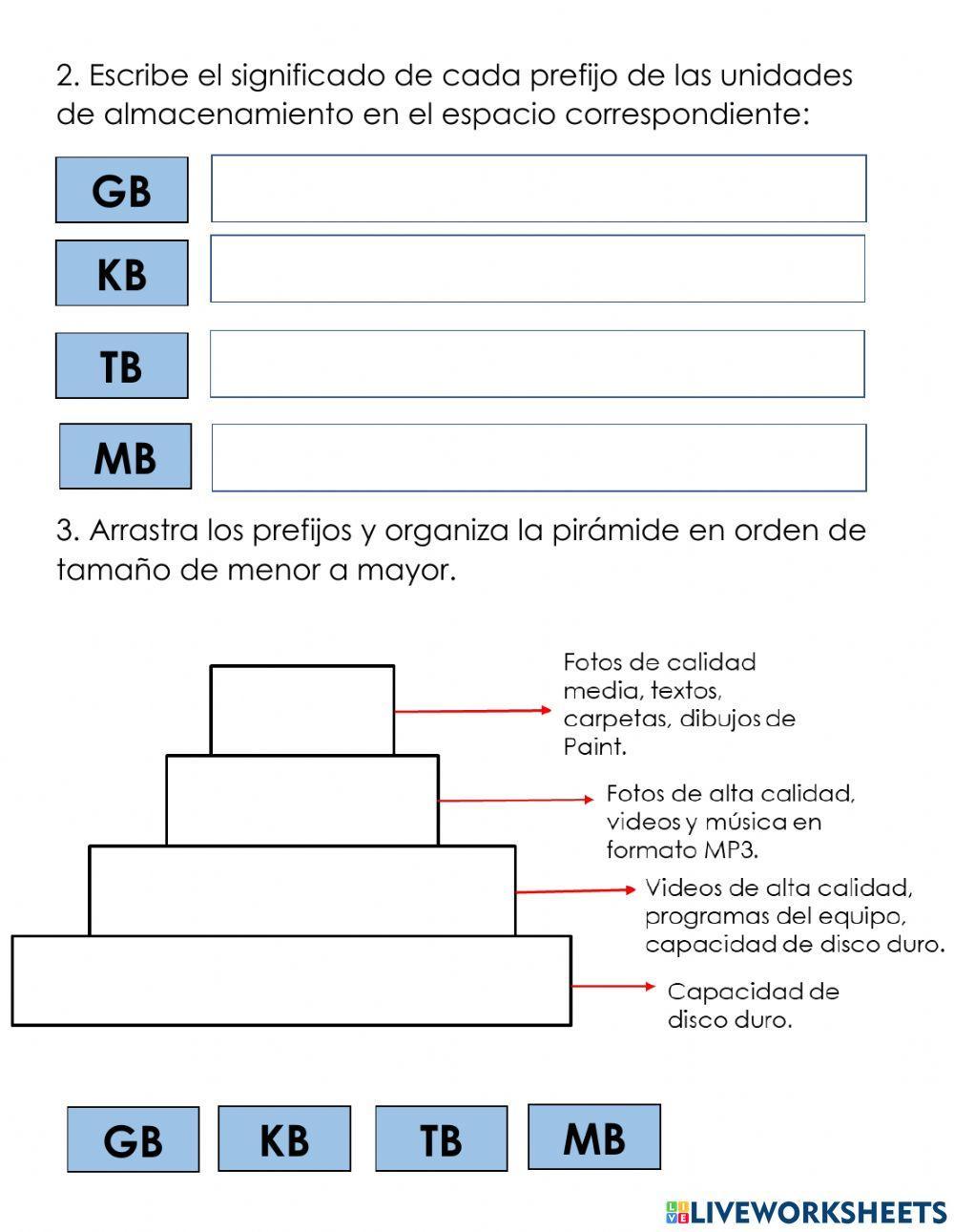 Unidades de almacenamiento