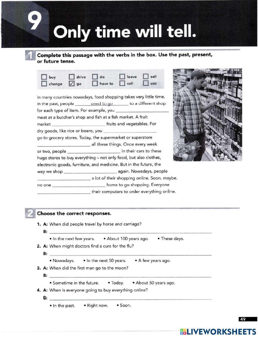 Only time will tell. Part 1