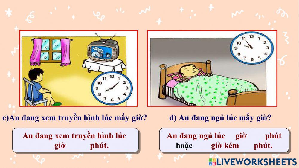 Thực hành xem đồng hồ TT