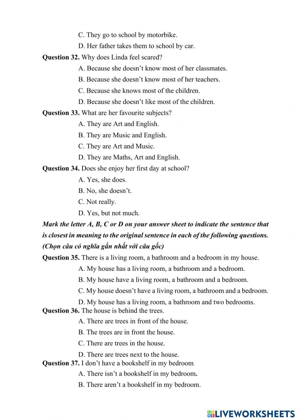 Vocano 06-03 đề test 1