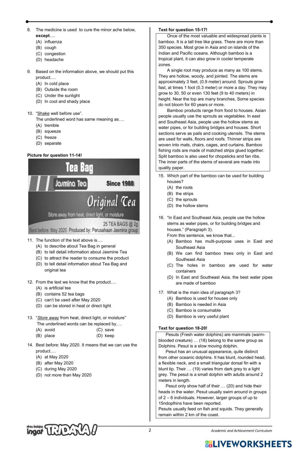 Tap pts sem 2 english kelas 9