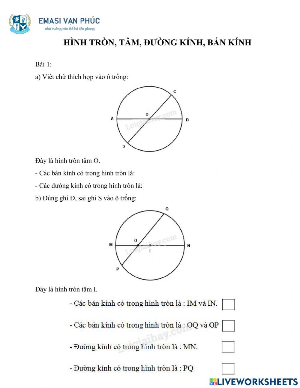 Tâm đường tròn