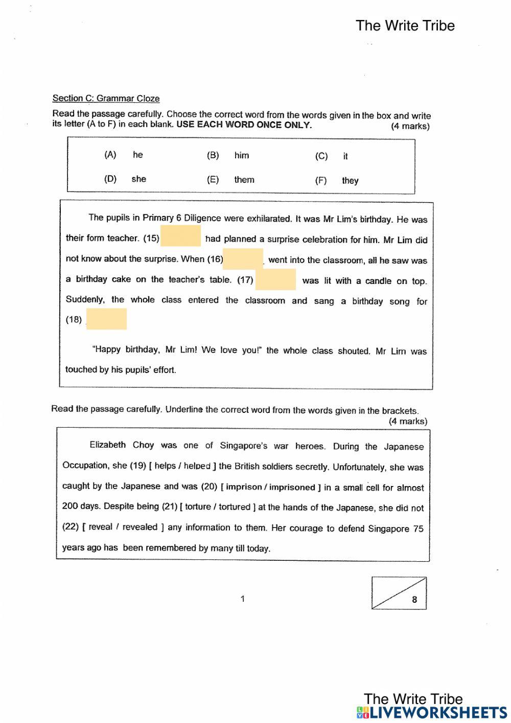 2022 Week 1 P3-4 Paper 2 part 1
